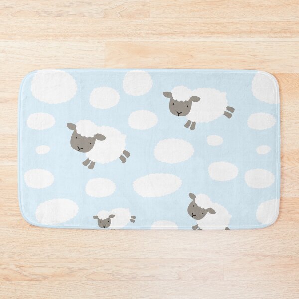 Item preview, Fluffy Sheep Jumping in the Clouds designed and sold by VintageStyle.