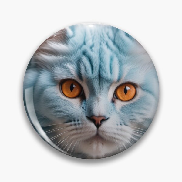 Item preview, Cute cat with light blue fur designed and sold by Grzegorz Majerski.
