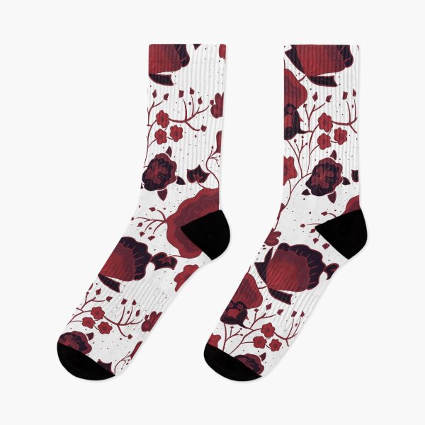 Item preview, Fancy Florals in Red designed and sold by Celeste Bocchicchio-Chaudhri.