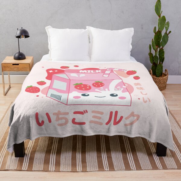 Artikelvorschau, Japanische Kawaii-Erdbeermilch – süßes japanisches Design entworfen und verkauft von SnazzyStyles.