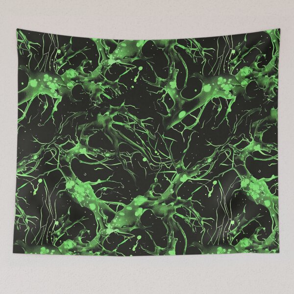 Item preview, Green and Black Biological Paint Splatter 3 designed and sold by Reichcorp.