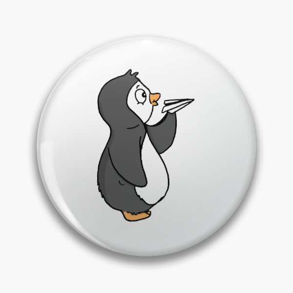 Item preview, Penguin and a Paper Airplane designed and sold by Anidoodle.