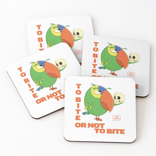 Item preview, Amazon Parrot - To bite or not to bite - to be or not to be - Hamlet designed and sold by YoshiArtDesign.