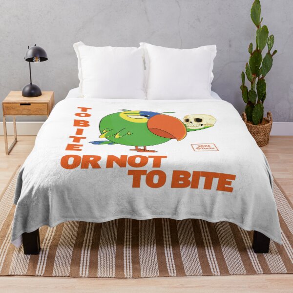 Item preview, Amazon Parrot - To bite or not to bite - to be or not to be - Hamlet designed and sold by YoshiArtDesign.