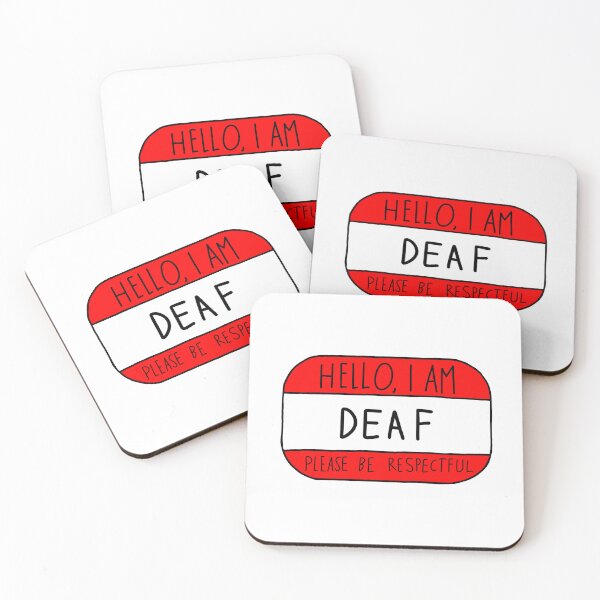 Item preview, Hello, I am deaf designed and sold by Fantistic  on Redbubble.