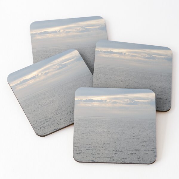 Item preview, Silver seawater and warm gray clouds. Serenity at the Mediterranean Sea designed and sold by Adriana Mueller.