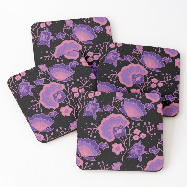 Item preview, Fancy Florals in Purple designed and sold by Celeste Bocchicchio-Chaudhri.