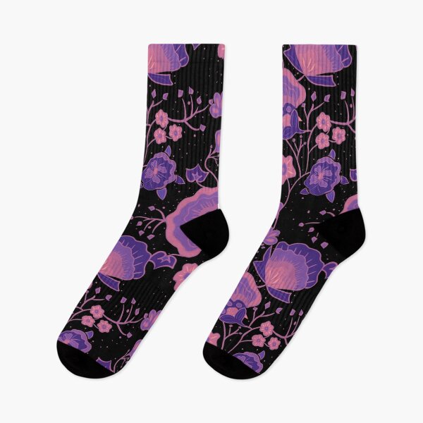 Item preview, Fancy Florals in Purple designed and sold by Celeste Bocchicchio-Chaudhri.