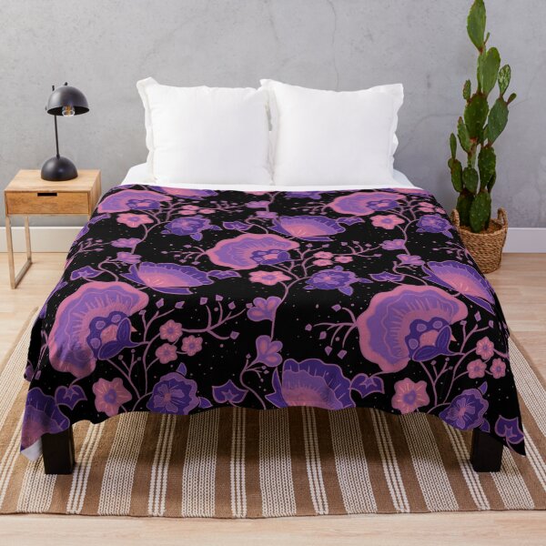 Item preview, Fancy Florals in Purple designed and sold by Celeste Bocchicchio-Chaudhri.