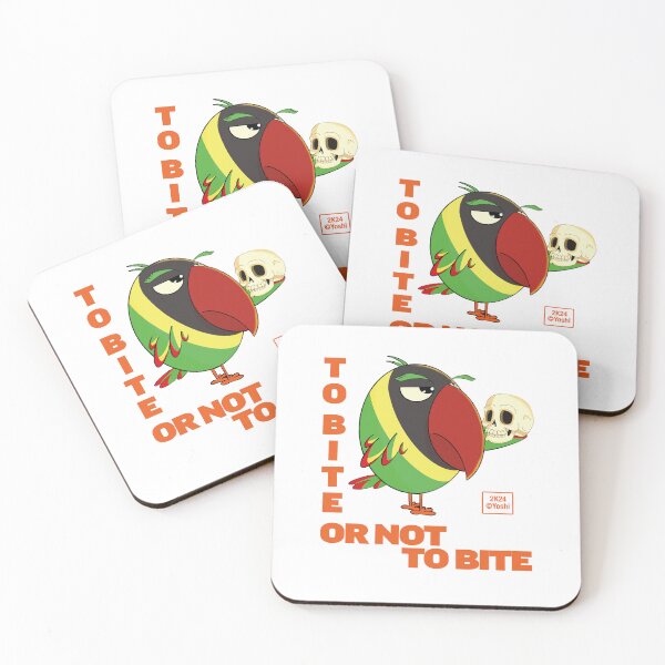 Item preview, Lovebird ( Agapornis) - To bite or not to bite - to be or not to be - Hamlet designed and sold by YoshiArtDesign.