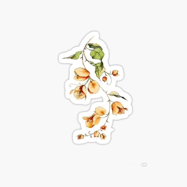 Sunset Vibes Bougainvillea Sticker