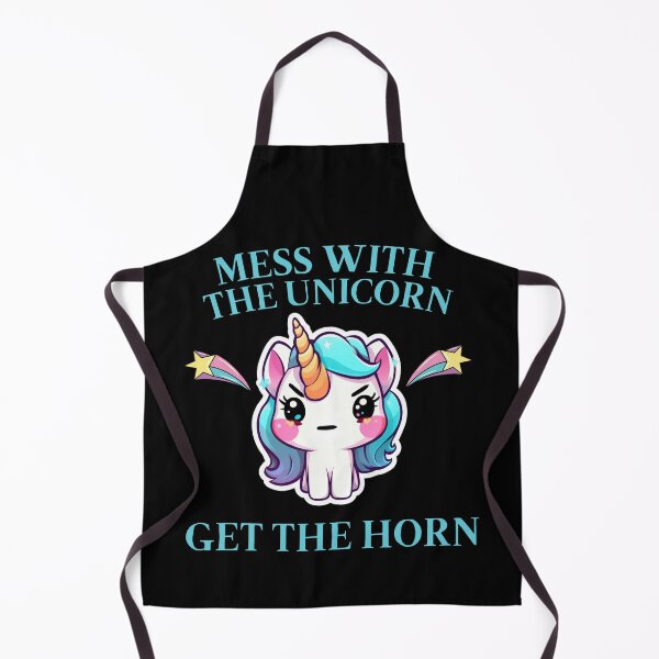 Item preview, Angry Unicorn - Mess with the Unicorn, Get the Horn designed and sold by BatShirtsCrazy.