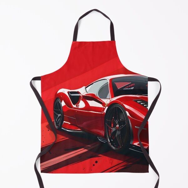 Item preview, Red Ferrari Wallpaper: Luxurious artwork for car lovers designed and sold by Cr-AI-tive.