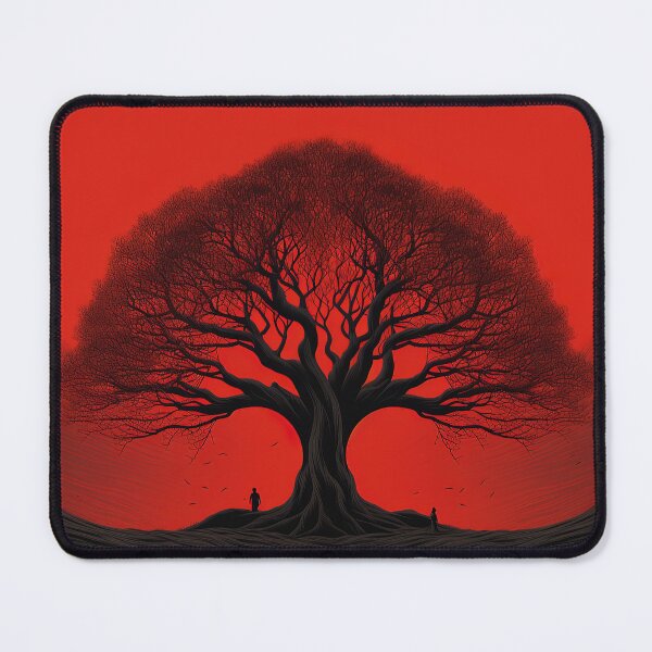Item preview, Banyan tree | Red minimalism designed and sold by ComicsFactory.