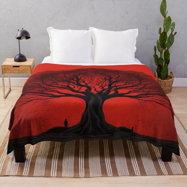 Item preview, Banyan tree | Red minimalism designed and sold by ComicsFactory.