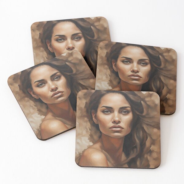 Item preview, Watercolor Portraits: Contemporary Female Art - Gesha designed and sold by BPMagic.