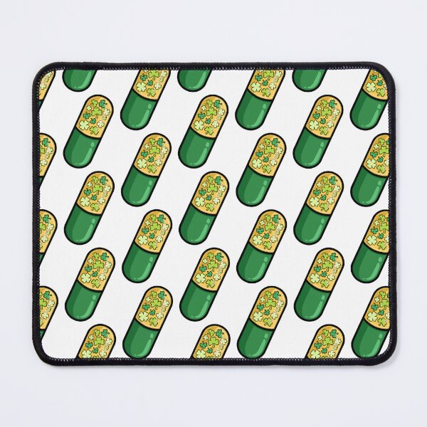 Item preview, Four leaf clover St. Patrick’s Day Pill capsule Pharmacy RX Collection 2024 Sticker designed and sold by TIPbyAshley.