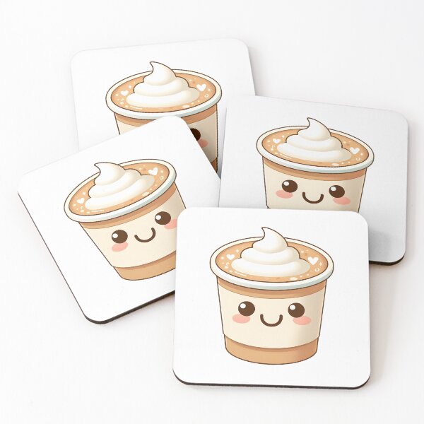 Item preview, Cute Coffee with milk smiling  designed and sold by Creative-zone06.