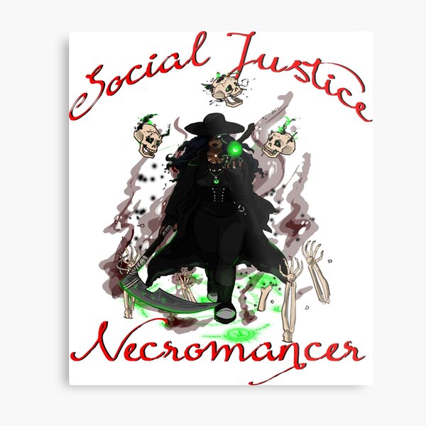 Social Justice Necromancer Metal Print