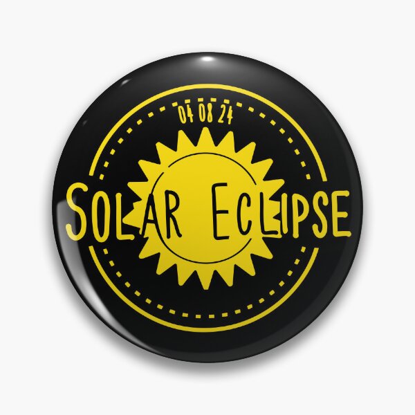 Item preview, Total Solar Eclipse 2024 in yellow for Astronomy Lovers designed and sold by EmeraldeaArt.