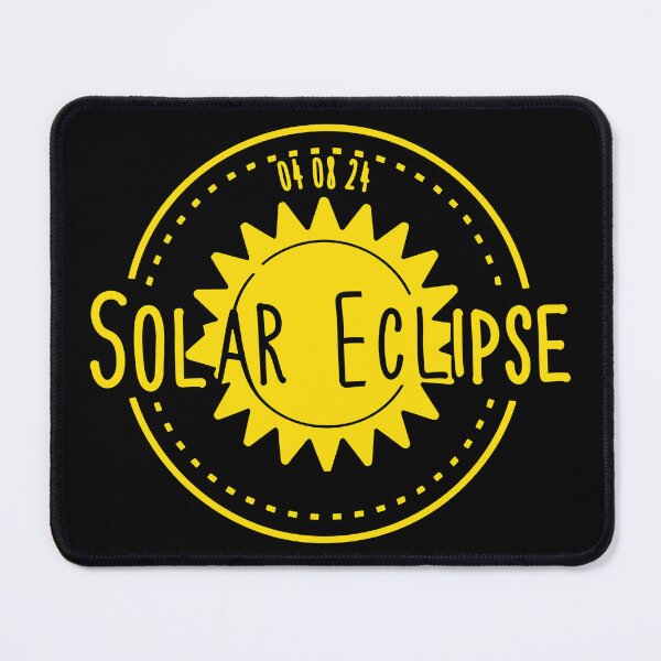 Item preview, Total Solar Eclipse 2024 in yellow for Astronomy Lovers designed and sold by EmeraldeaArt.