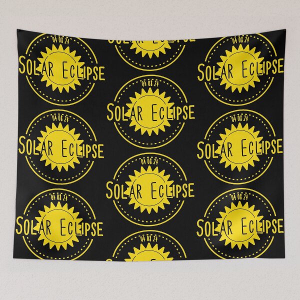Item preview, Total Solar Eclipse 2024 in yellow for Astronomy Lovers designed and sold by EmeraldeaArt.