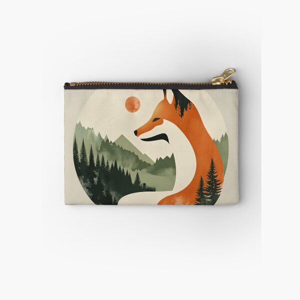 Item preview, Retro sunset scenery - fox and mountains  designed and sold by Wildflow Creations.