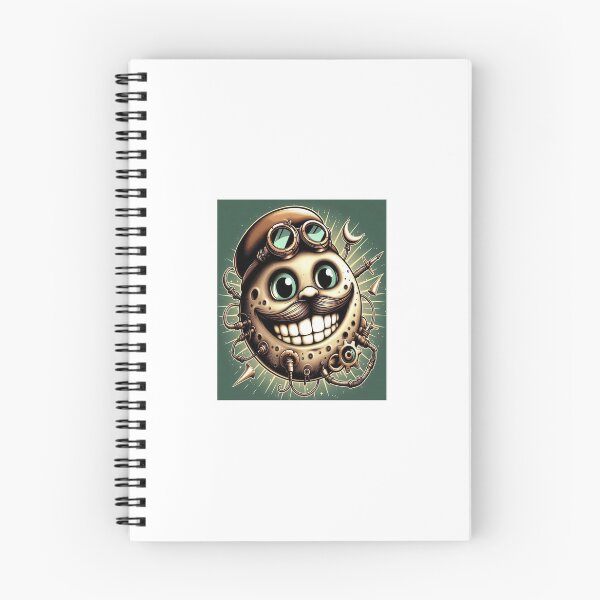 Item preview, Steampunk smiling moon with mustache  designed and sold by raleca78.