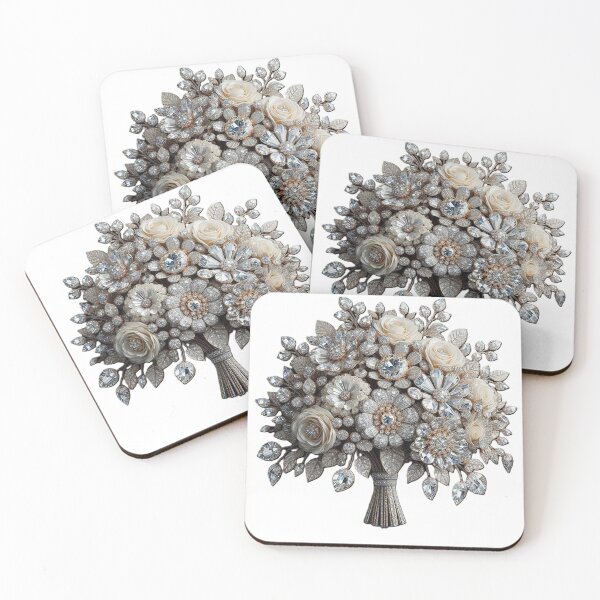 Item preview, Bouquet of Jewel and Artificial Flowers: An elegant fusion of nature and luxury ??? designed and sold by TroviTutto.