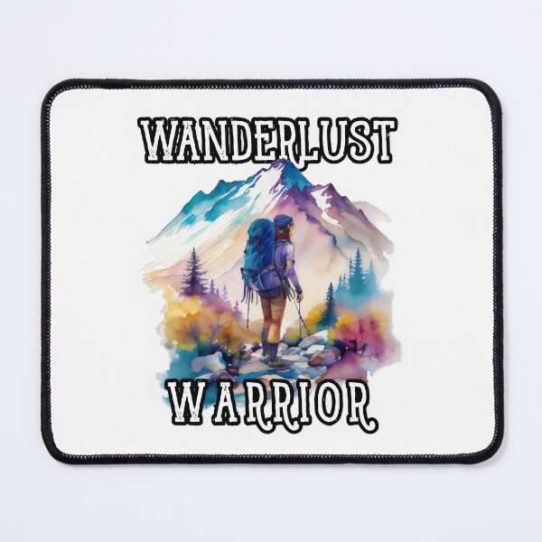 Item preview, Wanderlust Warrior: Conquering Trails with Nature's Guidance designed and sold by MillennialVibe.