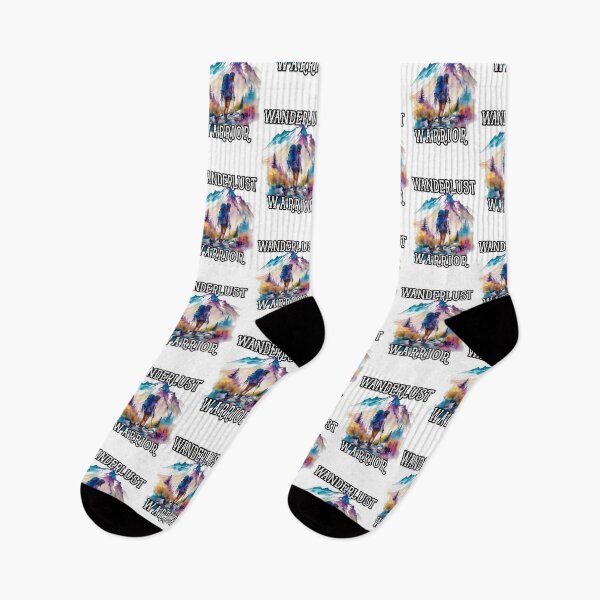 Item preview, Wanderlust Warrior: Conquering Trails with Nature's Guidance designed and sold by MillennialVibe.