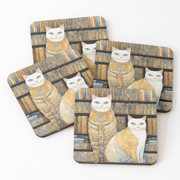 Item preview, Artsy cats and books designed and sold by VickyJo111.