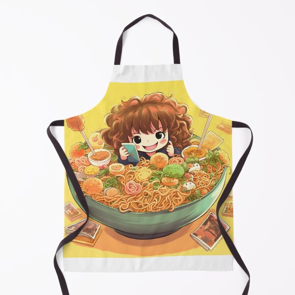 Item preview, Japanese Anime Girls and Ramen Noodles in Retro Style designed and sold by Shirtastically.