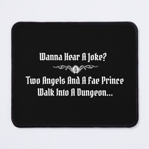 Item preview, Two Angels And A Fae Prince Walk Into A Dungeon designed and sold by kjanedesigns.