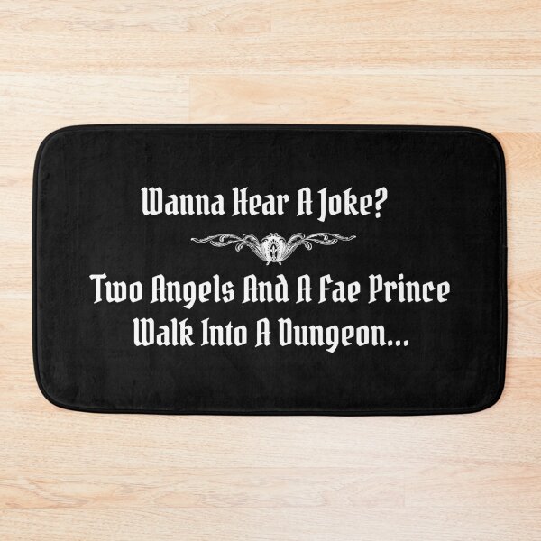 Item preview, Two Angels And A Fae Prince Walk Into A Dungeon designed and sold by kjanedesigns.