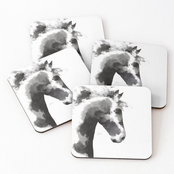 Item preview, Free Spirit - Abstract Watercolor Horse designed and sold by AutumnWallArt.