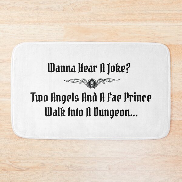 Item preview, Two Angels And A Fae Prince Walk Into A Dungeon designed and sold by kjanedesigns.
