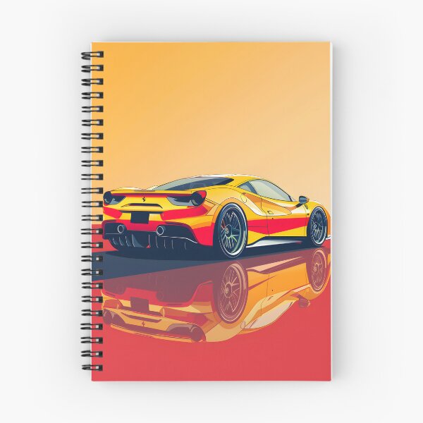 Item preview, Orange Ferrari Wallpaper: Elegance on an orange background designed and sold by Cr-AI-tive.