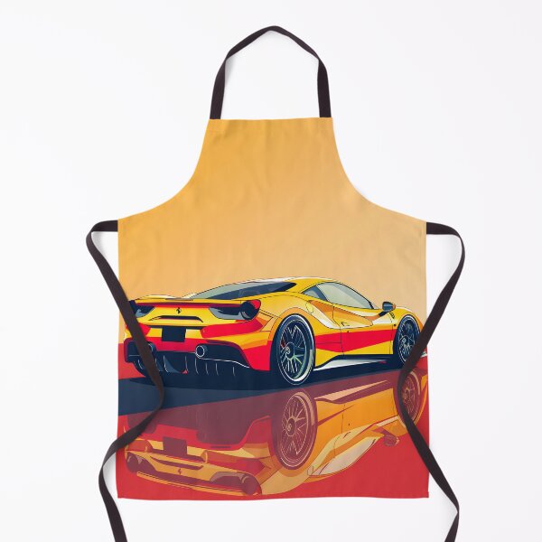 Item preview, Orange Ferrari Wallpaper: Elegance on an orange background designed and sold by Cr-AI-tive.