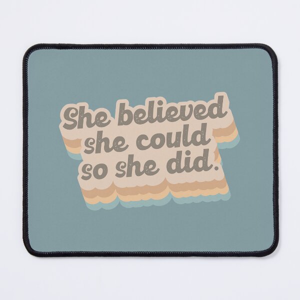 Item preview, She believed (blue) designed and sold by SaffronKay.