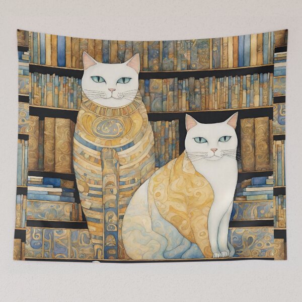 Item preview, Artsy cats and books designed and sold by VickyJo111.
