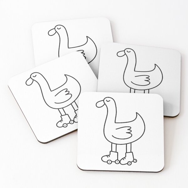Item preview, Roller skater goose designed and sold by Dailykindness.