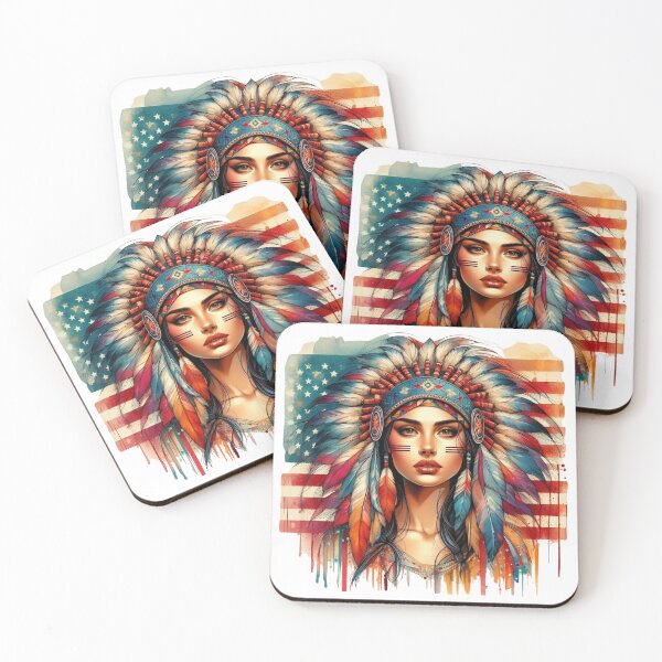 Item preview, Native American, Beauty, Sunset, Wíiyaya | Catsie Cat designed and sold by yelkenb.