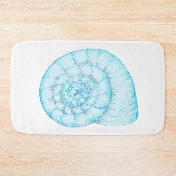 Item preview, Blue Swirly Seashell designed and sold by Krisztink.