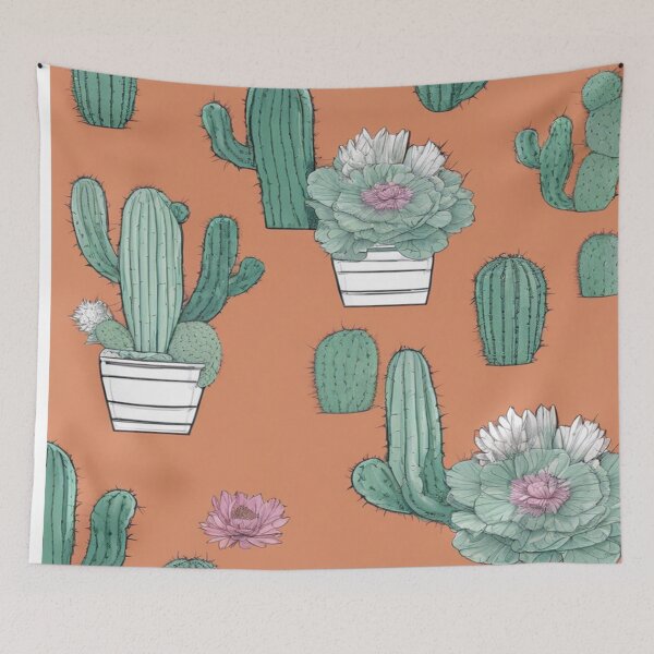 Item preview, Prickly Petals The Cactus and Gumamela Harmony designed and sold by PetalPerfection.