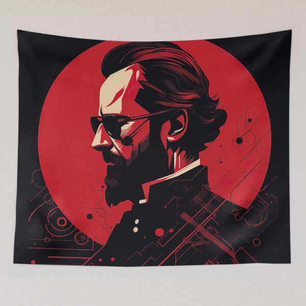 Item preview, Bedřich Smetana | Red minimalism designed and sold by ComicsFactory.