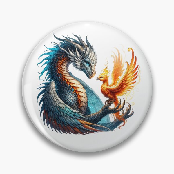 Item preview, The Dragon and the Phoenix designed and sold by Plotterzebra.