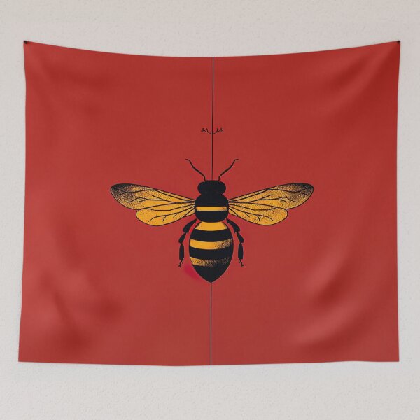 Item preview, Bee | Red minimalism designed and sold by ComicsFactory.