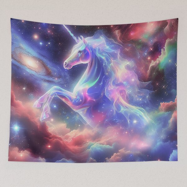 Item preview, Unicorn Rainbow Dreams Amidst Nebulae designed and sold by zzz888.