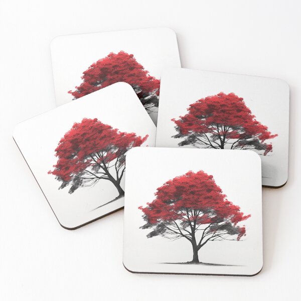 Item preview, Beech tree | Red minimalism designed and sold by ComicsFactory.